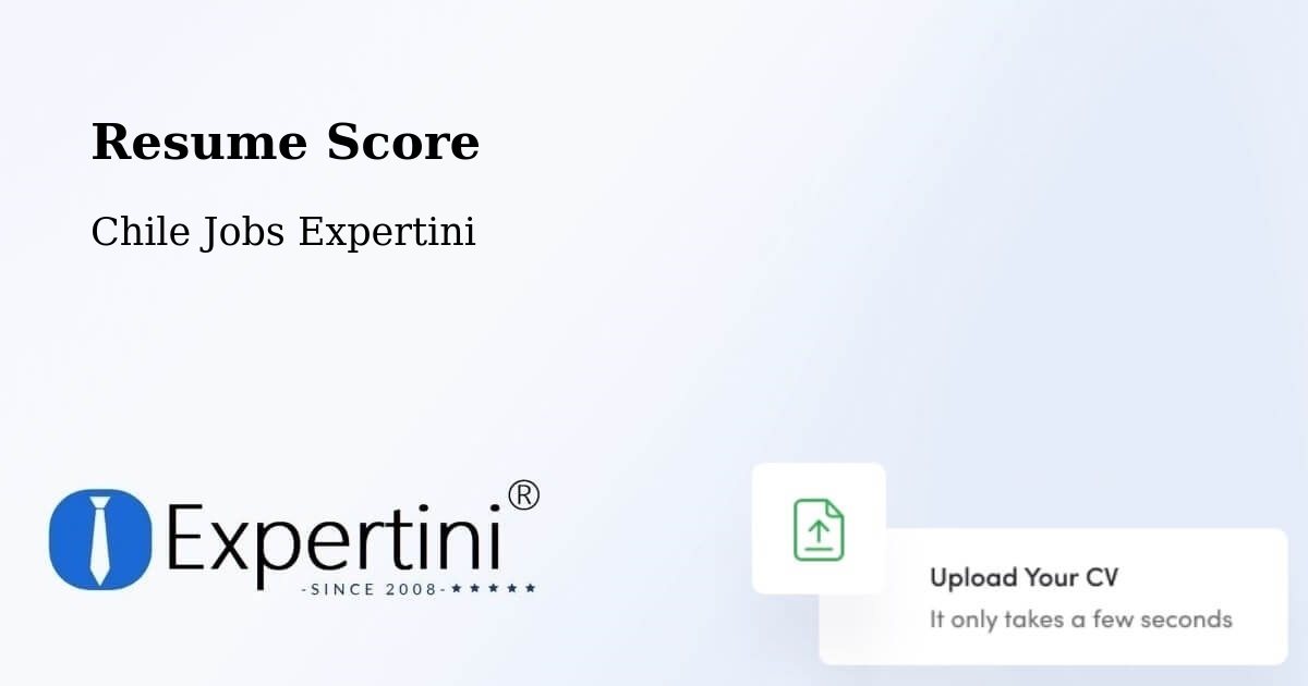 Resume Score & Job Description Match Tool – Concepción - Chile Jobs Expertini